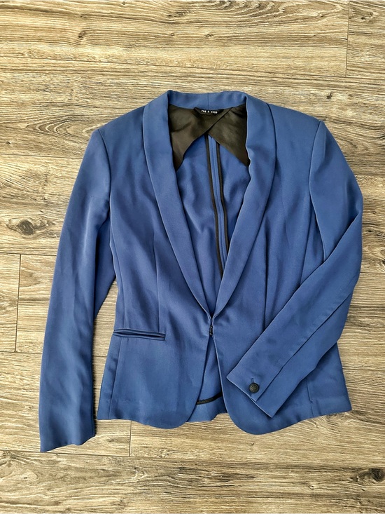 rag & bone Jackets & Blazers - rag & bone Blue Shawl-Collar Blazer